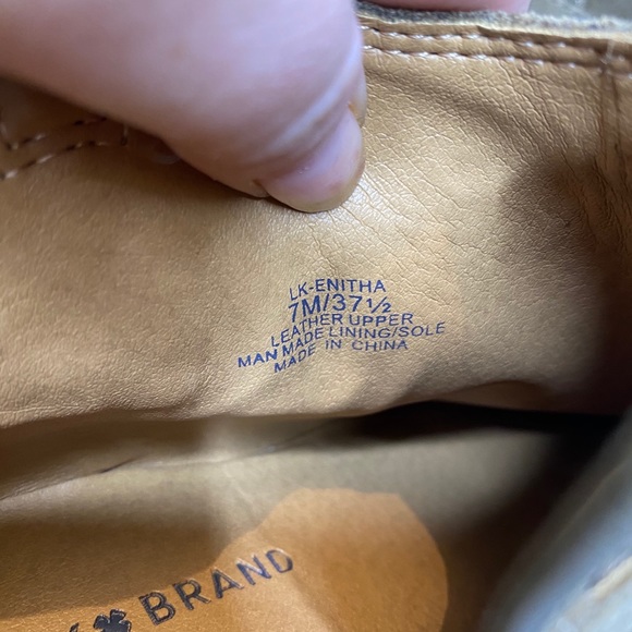 Lucky Brand Enitha Olive green pointed toe suede ankle boots booties 7M - Picture 9 of 11